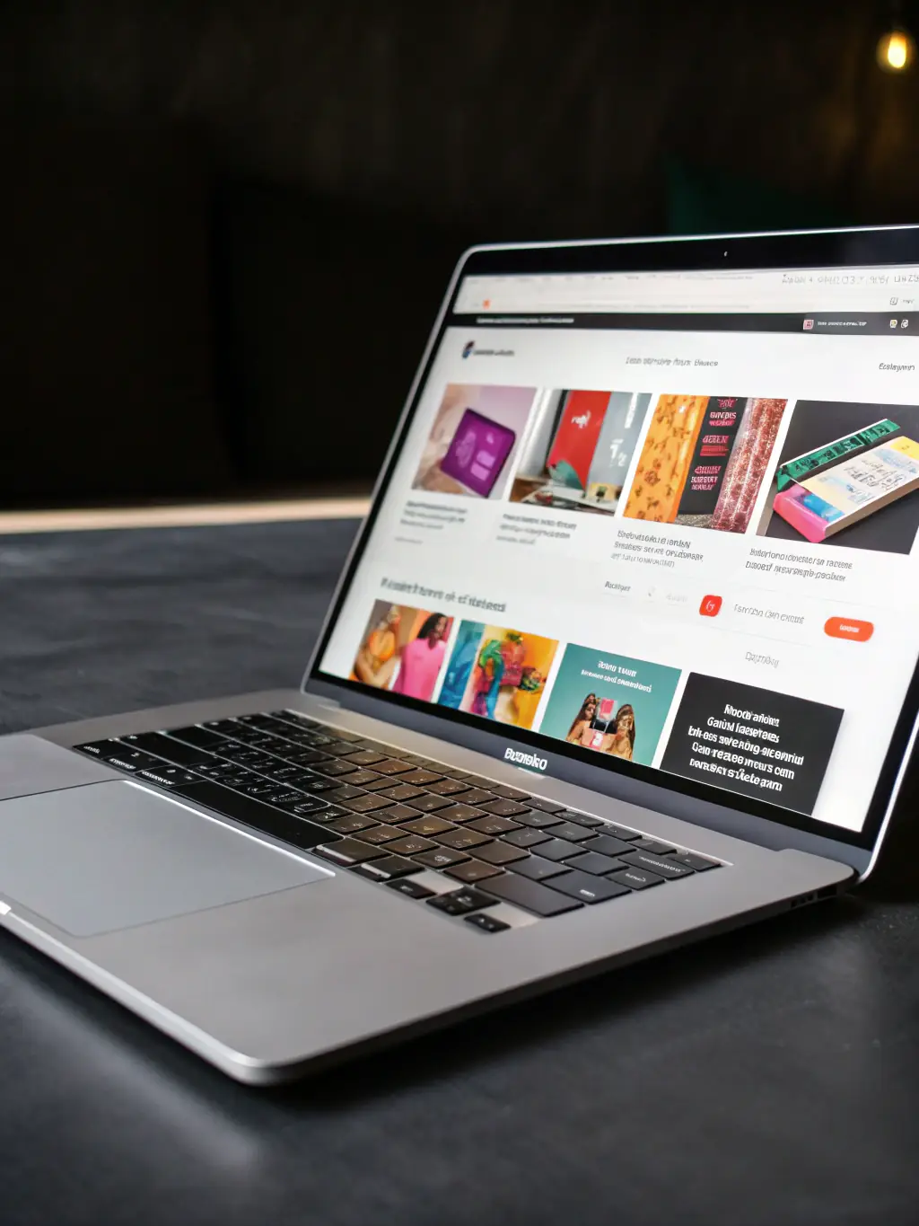 A sleek, modern e-commerce website interface with a chatbot icon prominently displayed, offering immediate assistance to online shoppers and enhancing the user experience.