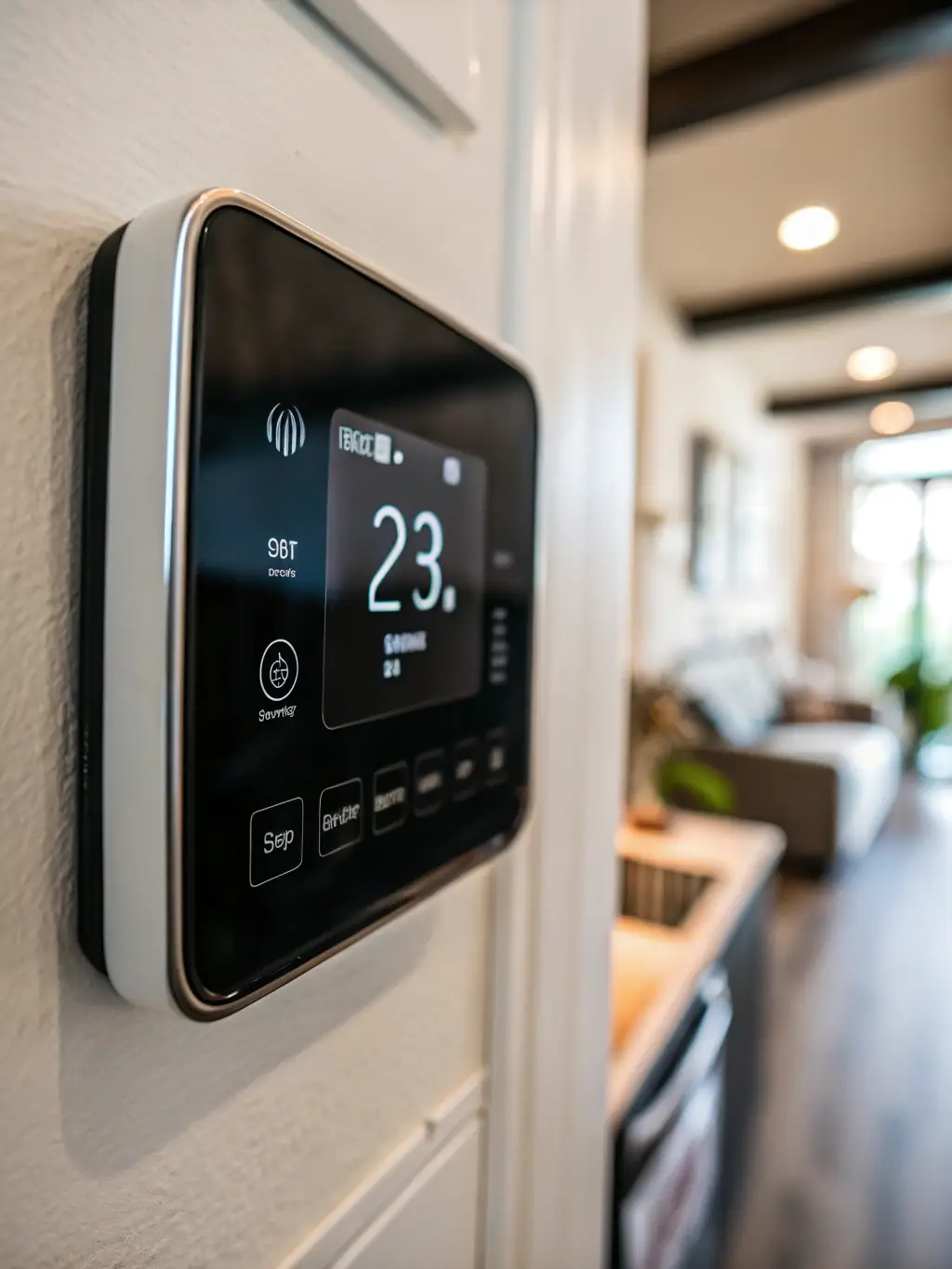 A detailed image of a simple reflex agent, depicted as a thermostat adjusting temperature based on current readings, symbolizing immediate response to environmental changes.